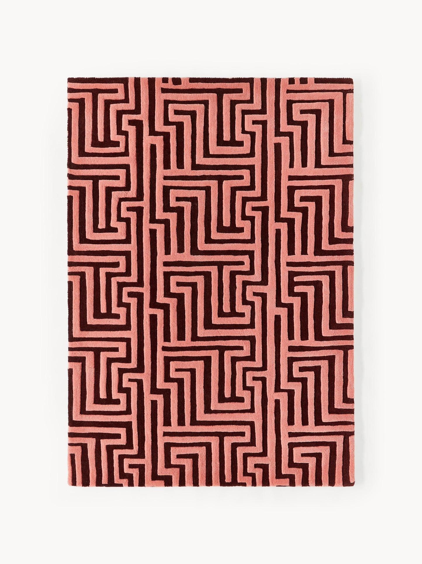 Montvaire Wool Rug, Hand-Tufted, with Raised High-Low Texture