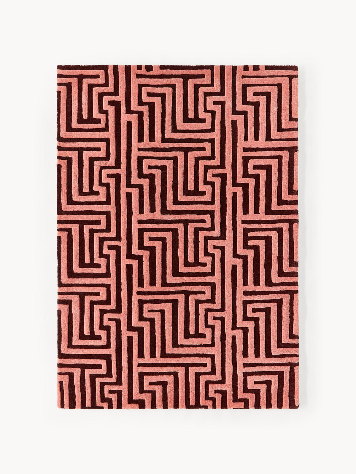 Montvaire Wool Rug, Hand-Tufted, with Raised High-Low Texture