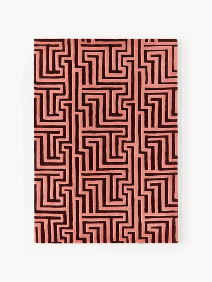 Montvaire Wool Rug, Hand-Tufted, with Raised High-Low Texture