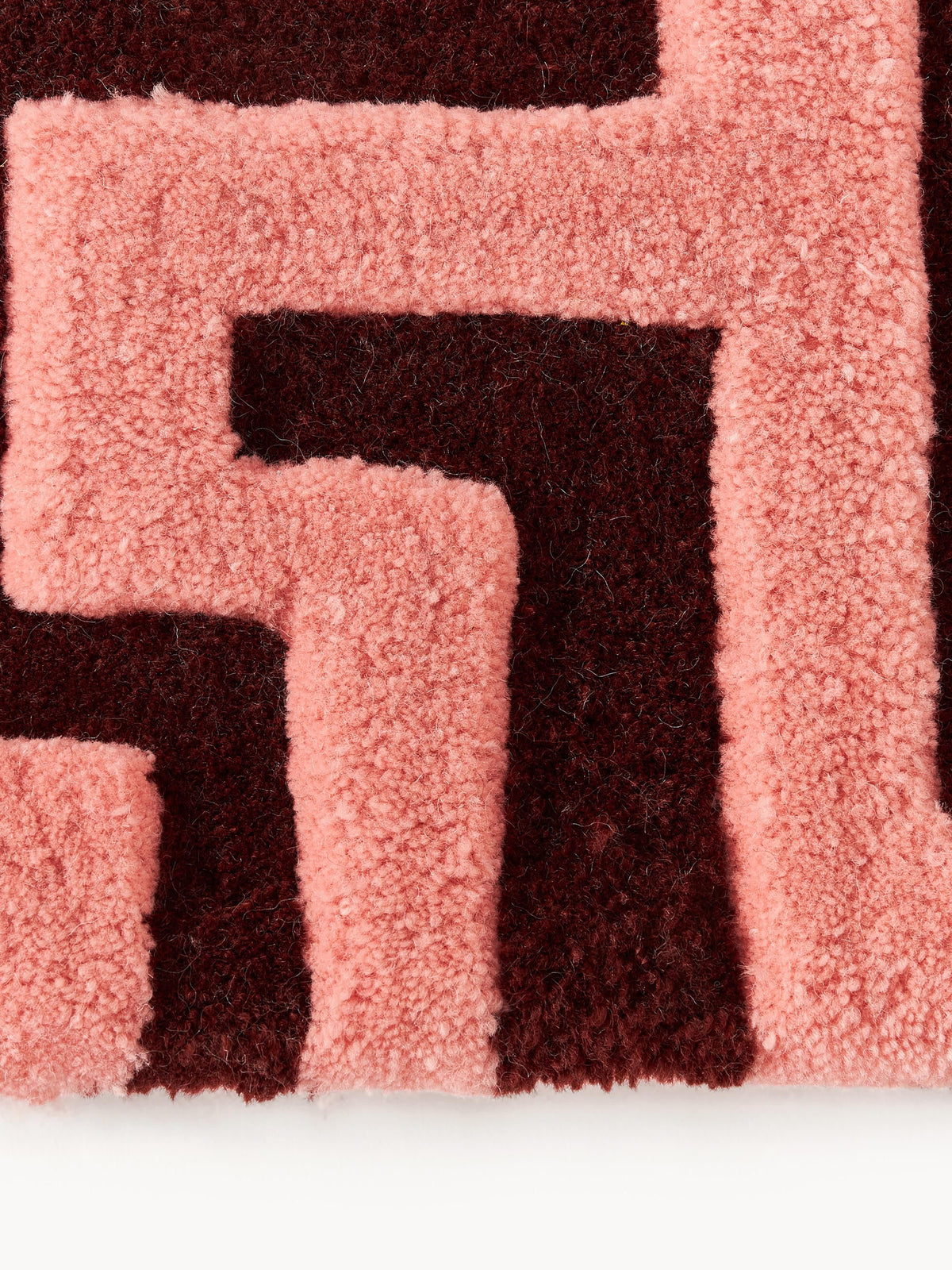 Montvaire Wool Rug, Hand-Tufted, with Raised High-Low Texture