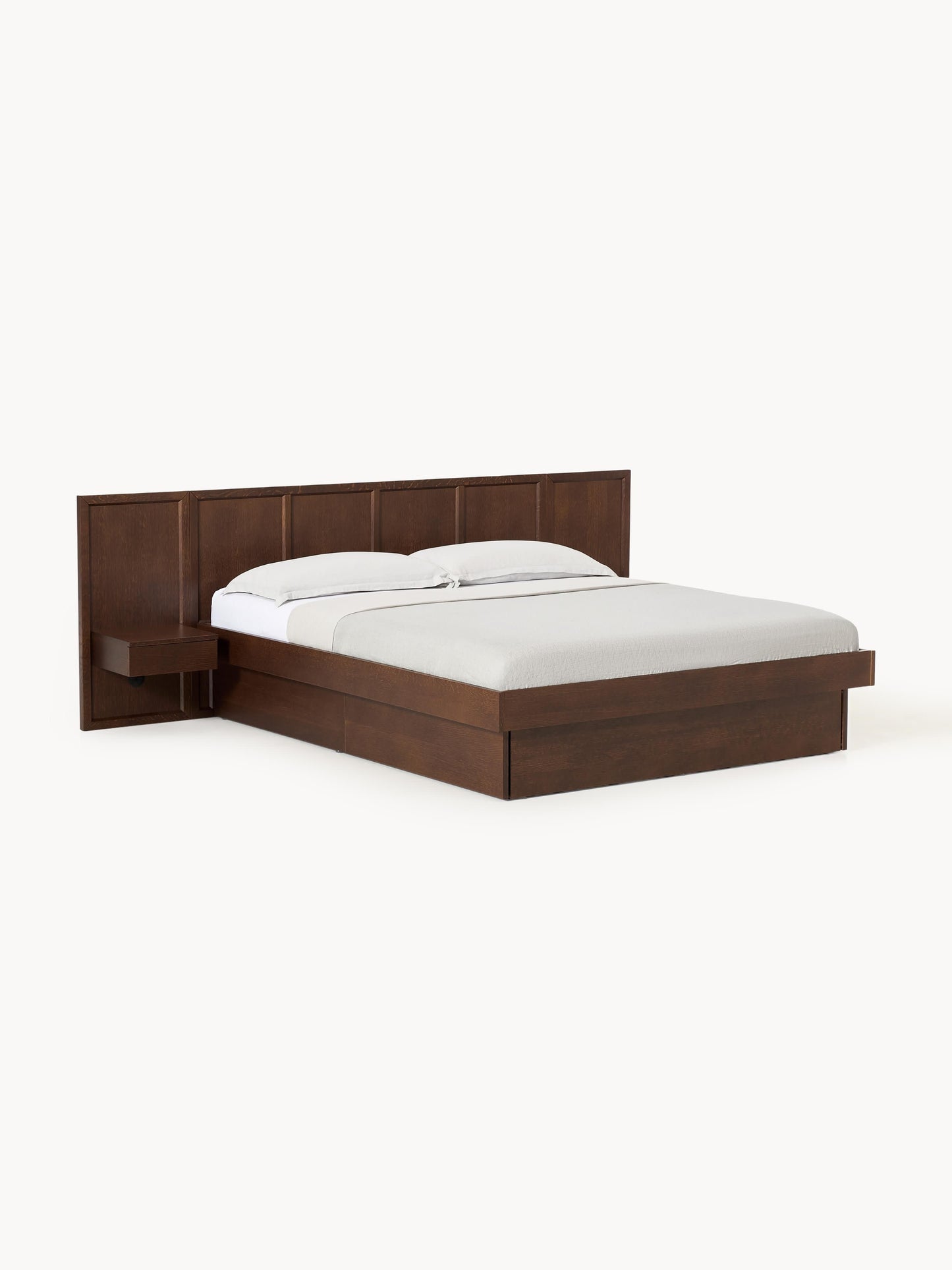 Nantoral Wooden Bed with Bedside Tables and Headboard