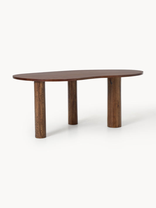 Narvalde Dining Table in Oak with Organic Shape, in Various Sizes