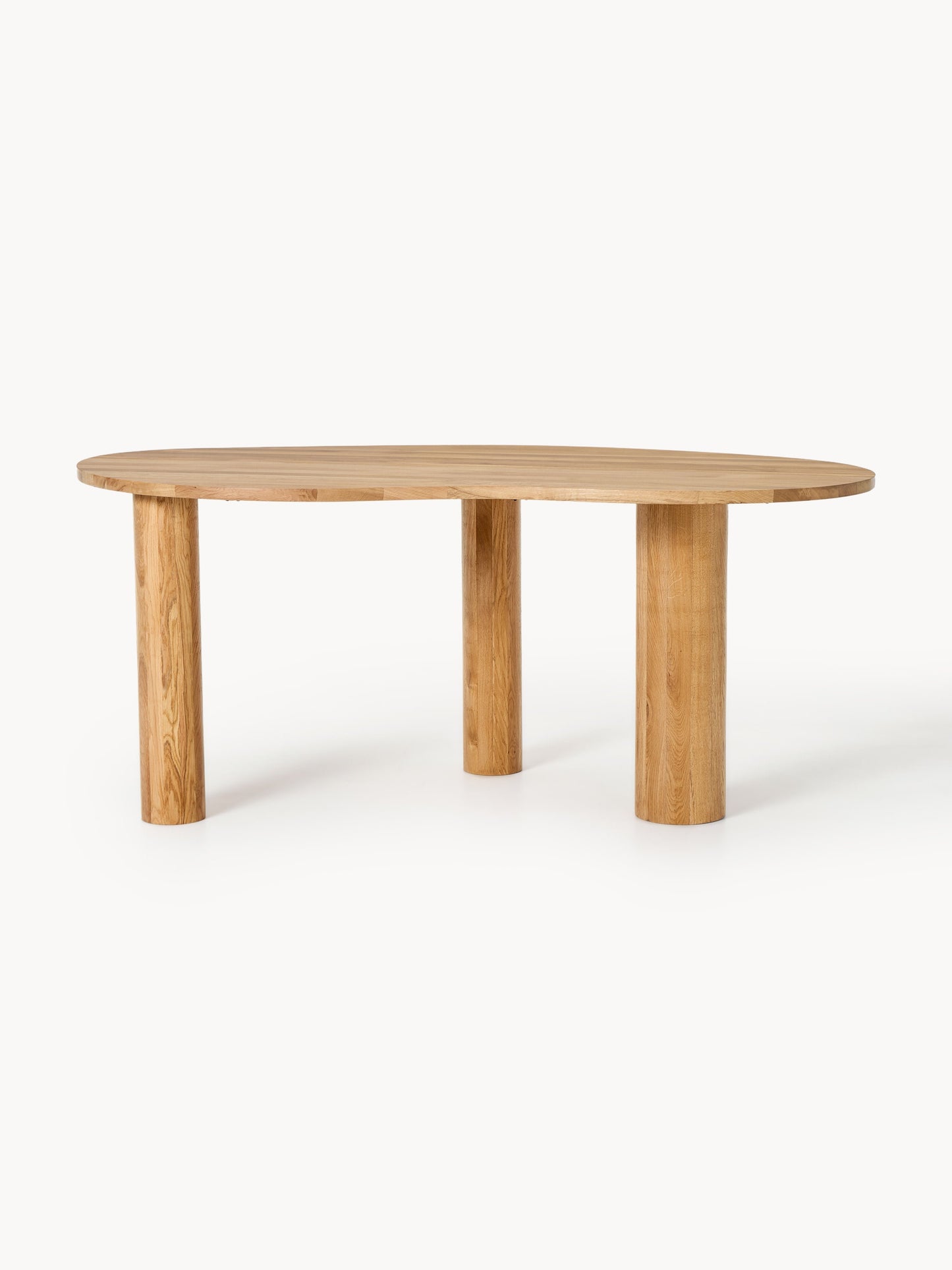 Narvalde Dining Table in Oak with Organic Shape, in Various Sizes