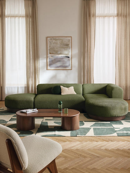 Natlivon Modular Teddy Bouclé Corner Sofa