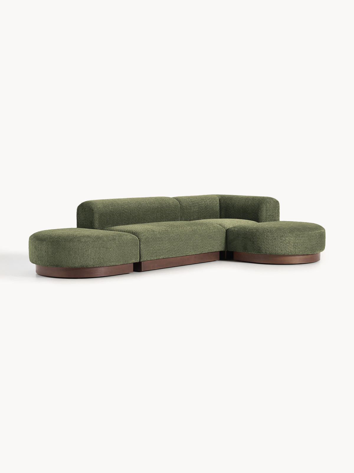 Natlivon Modular Teddy Bouclé Corner Sofa
