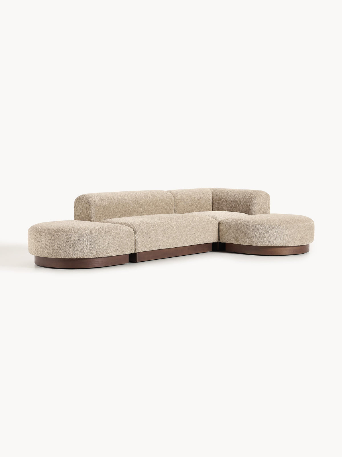 Natlivon Modular Teddy Bouclé Corner Sofa
