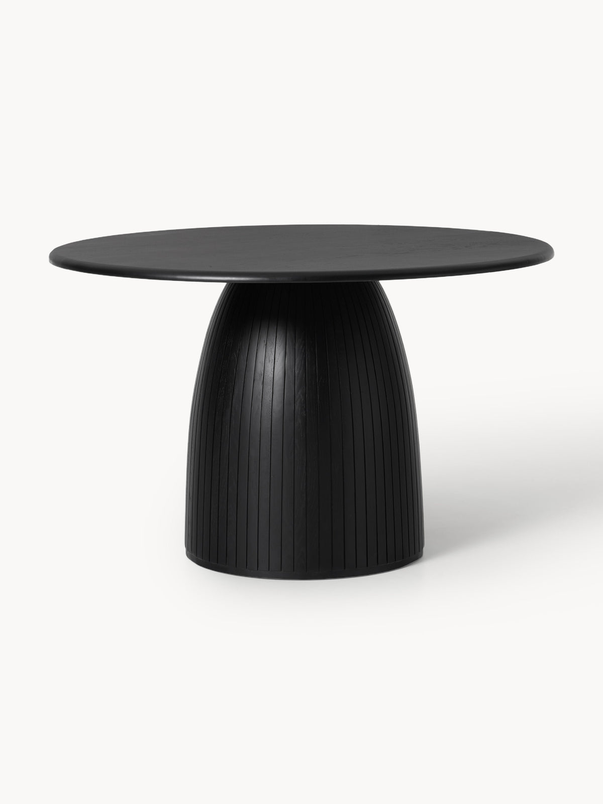 Nelvaise Round Dining Table with Fluted Texture, in Various Sizes