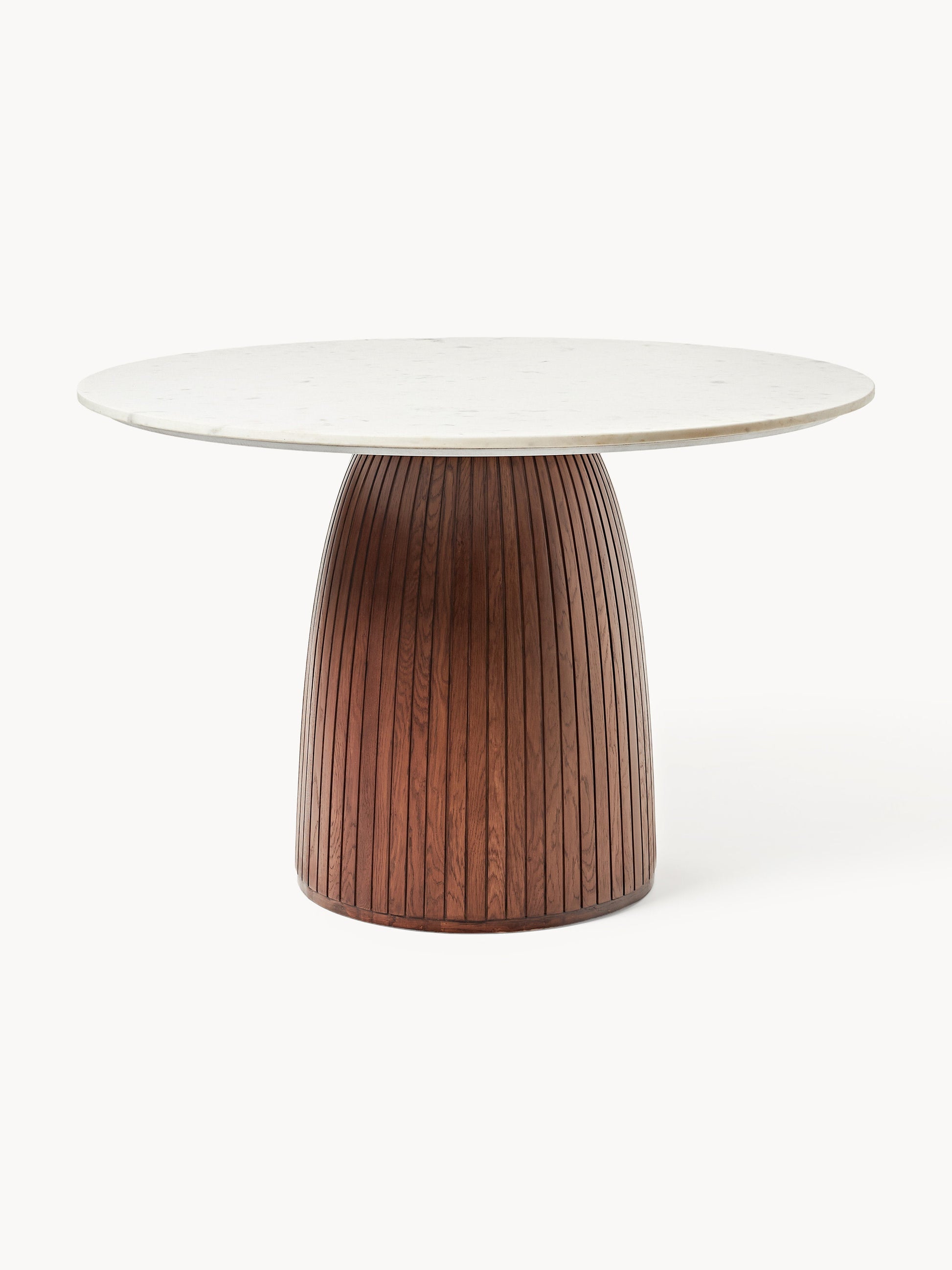 Nelvaise Round Dining Table with Marble Tabletop, Ø 115 cm