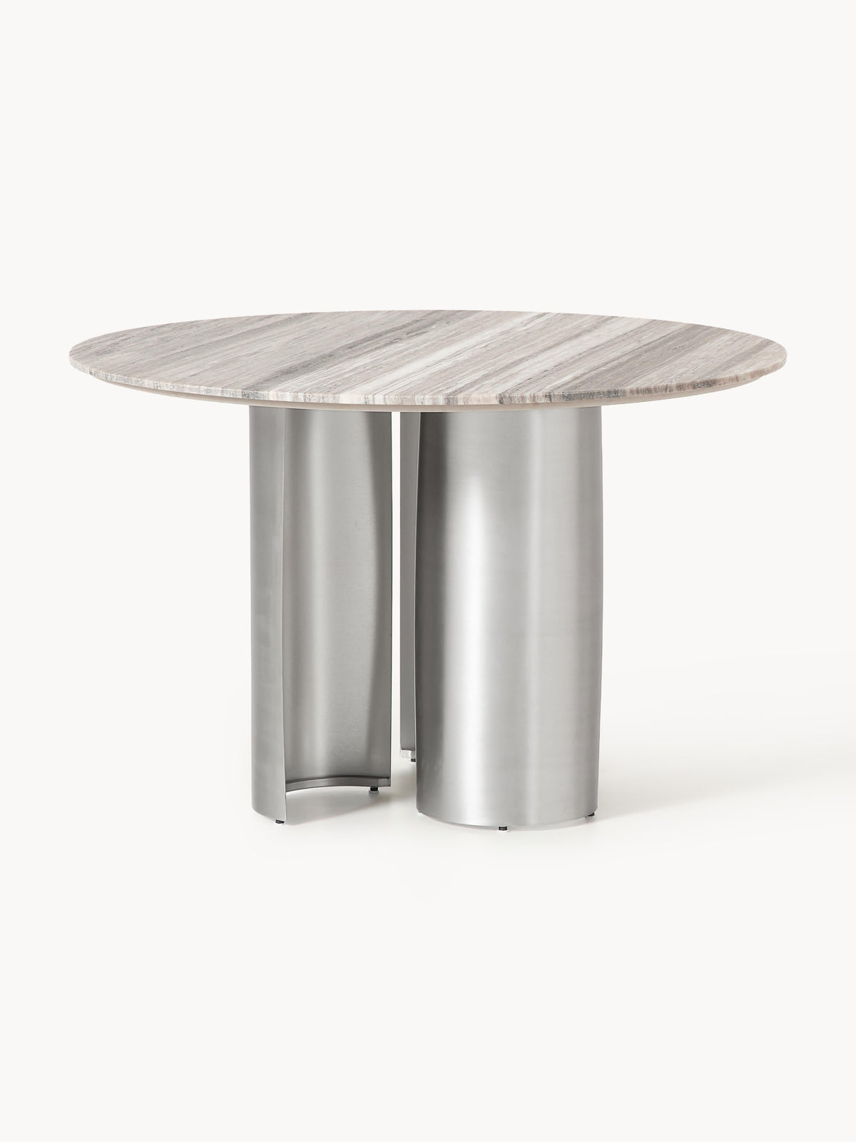 Noamvret Round Dining Table with Marble Tabletop, Ø 120 cm