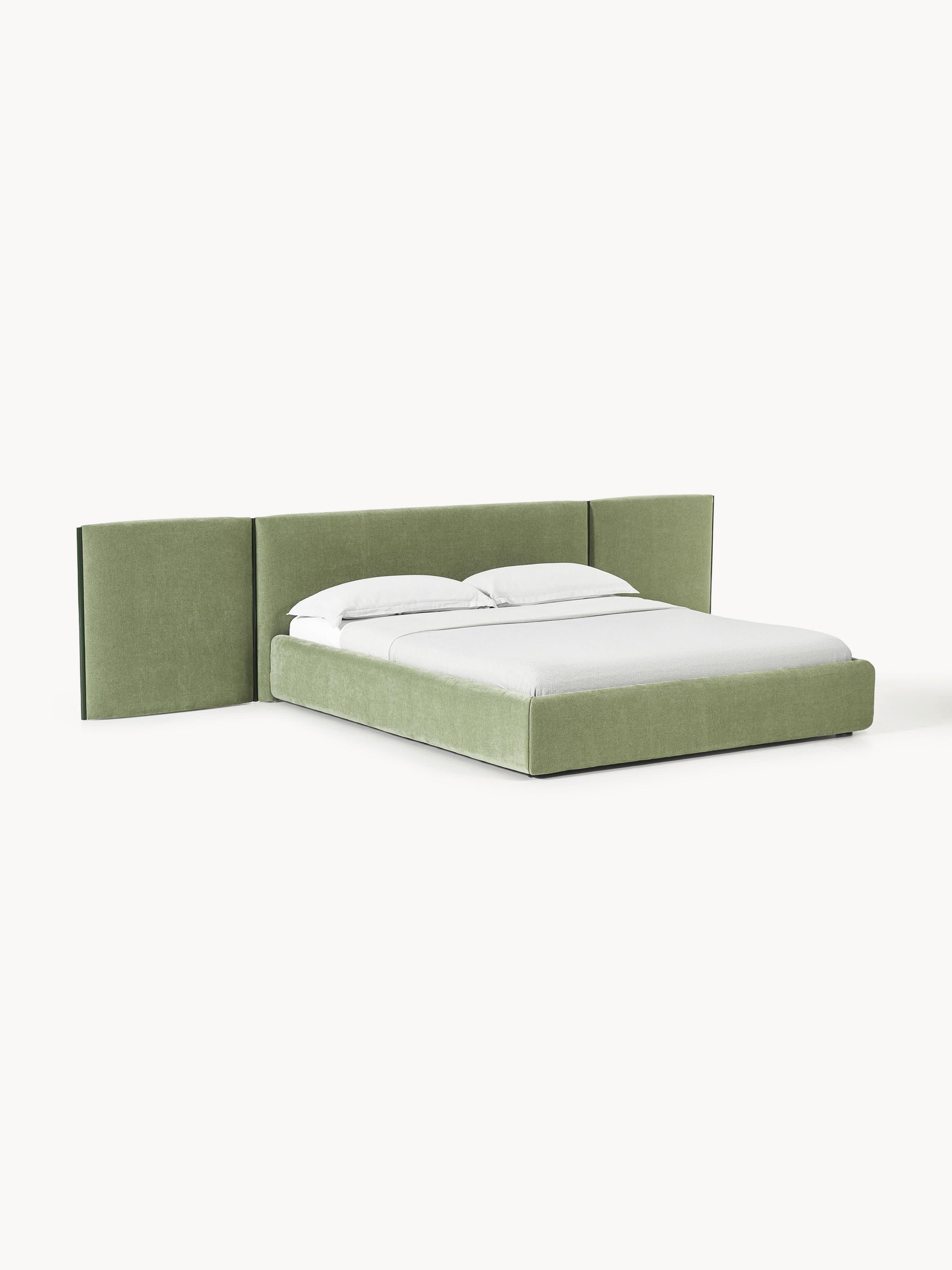 Otvenn Upholstered Bed with Folding Headboard