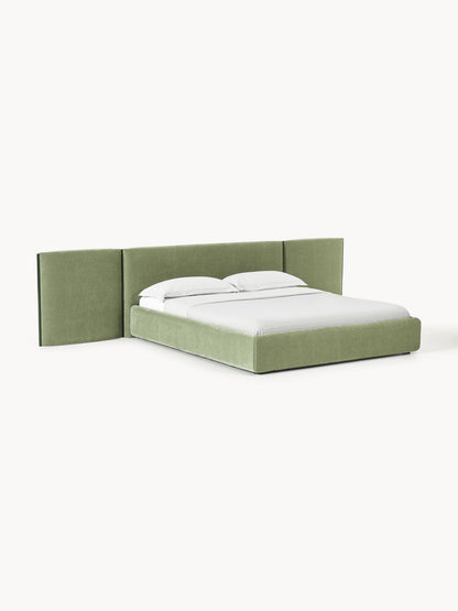 Otvenn Upholstered Bed with Folding Headboard