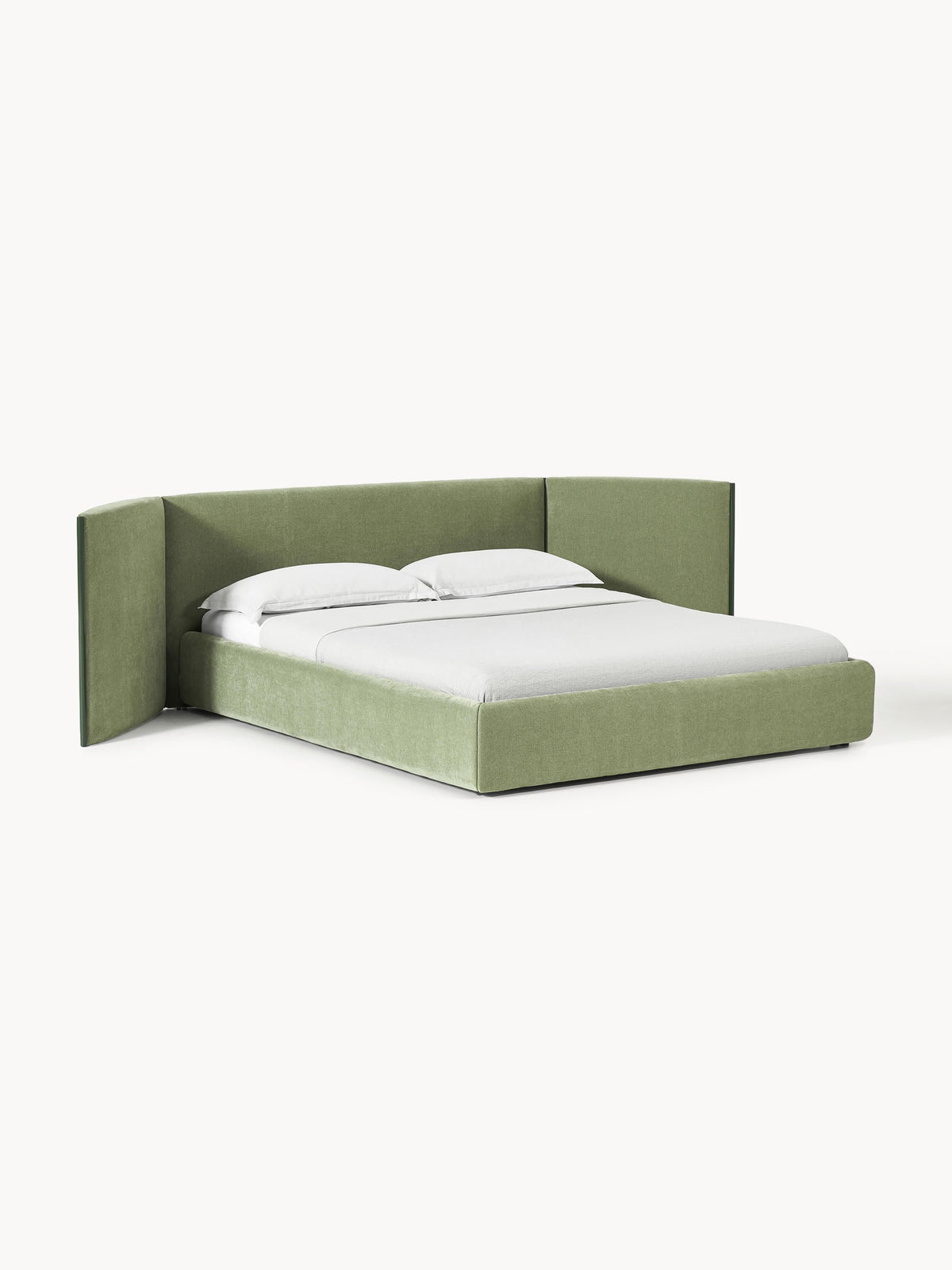 Otvenn Upholstered Bed with Folding Headboard