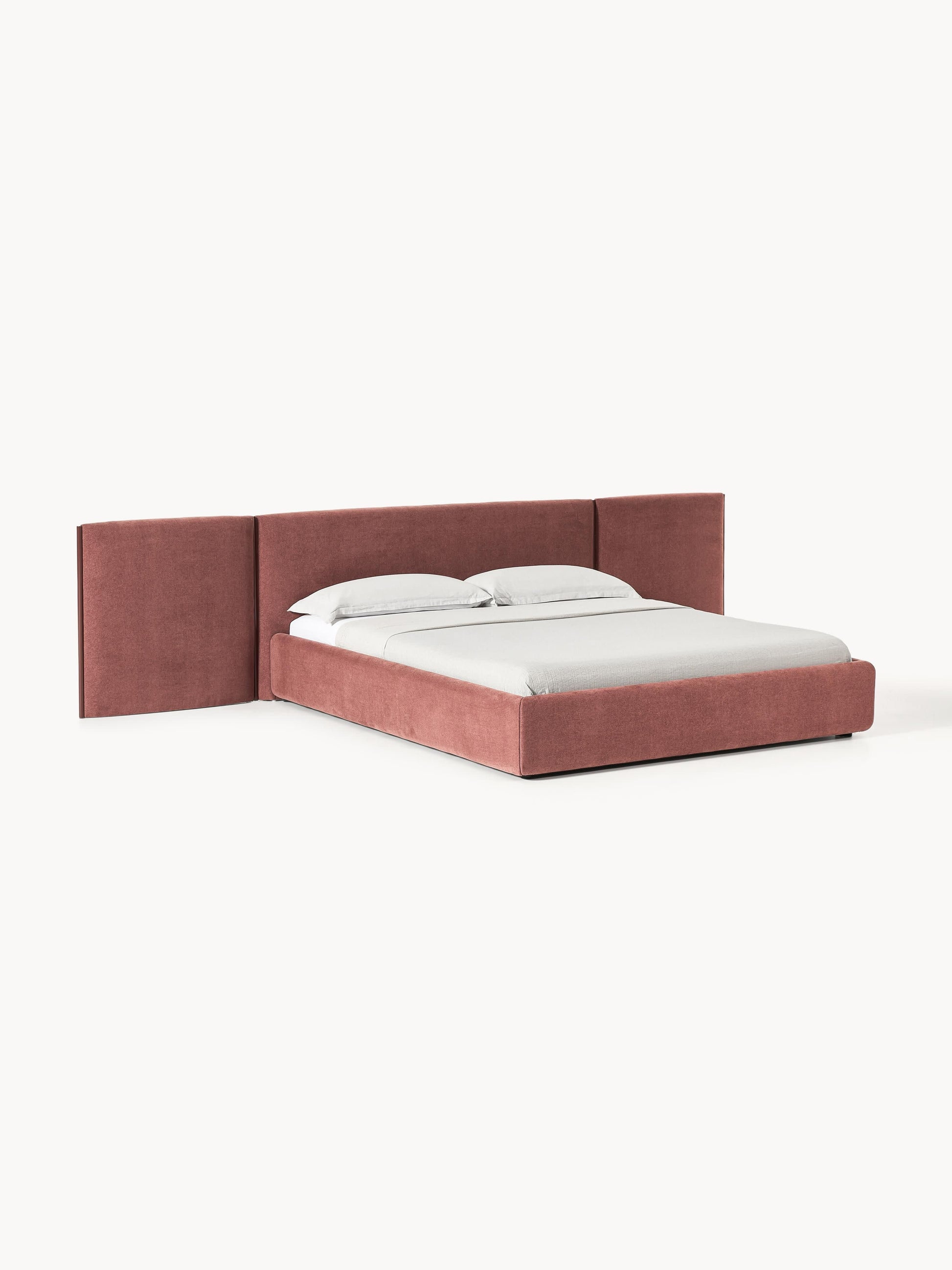 Otvenn Upholstered Bed with Folding Headboard