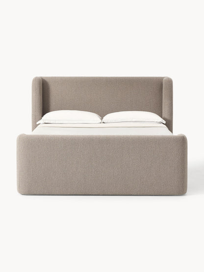 Perlomar Bouclé Box Spring Bed