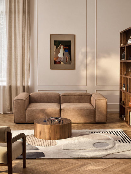 Roscarde Wool Rug with High-Low Texture, Hand-Tufted