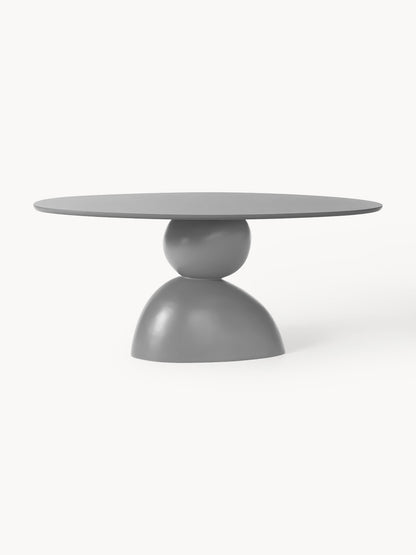 Sahrviel Oval Dining Table with Organic Design, 180 x 90 cm