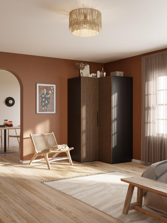 Simorel Modular Corner Wardrobe, 115 cm Wide