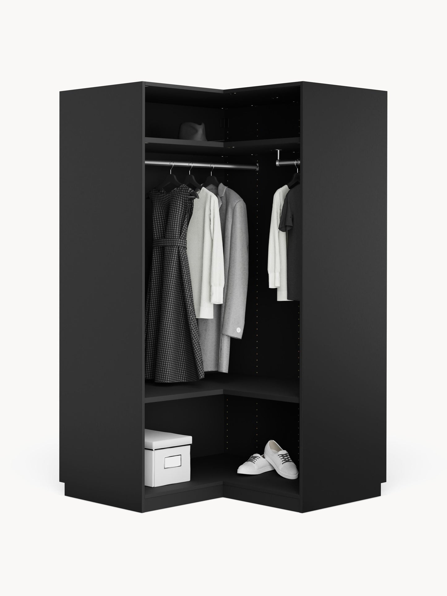 Simorel Modular Corner Wardrobe, 115 cm Wide