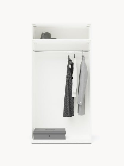 Simorel Modular Hinged-Door Wardrobe, 100 cm Wide, in Various Sizes