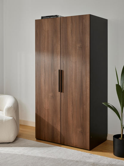 Simorel Modular Hinged-Door Wardrobe, 100 cm Wide, in Various Sizes
