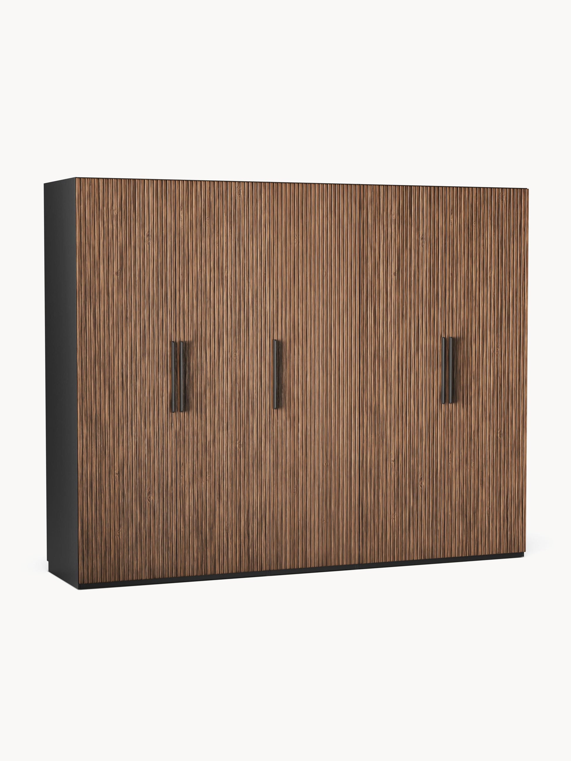 Simorel Modular Hinged-Door Wardrobe, 250 cm Wide, in Various Sizes