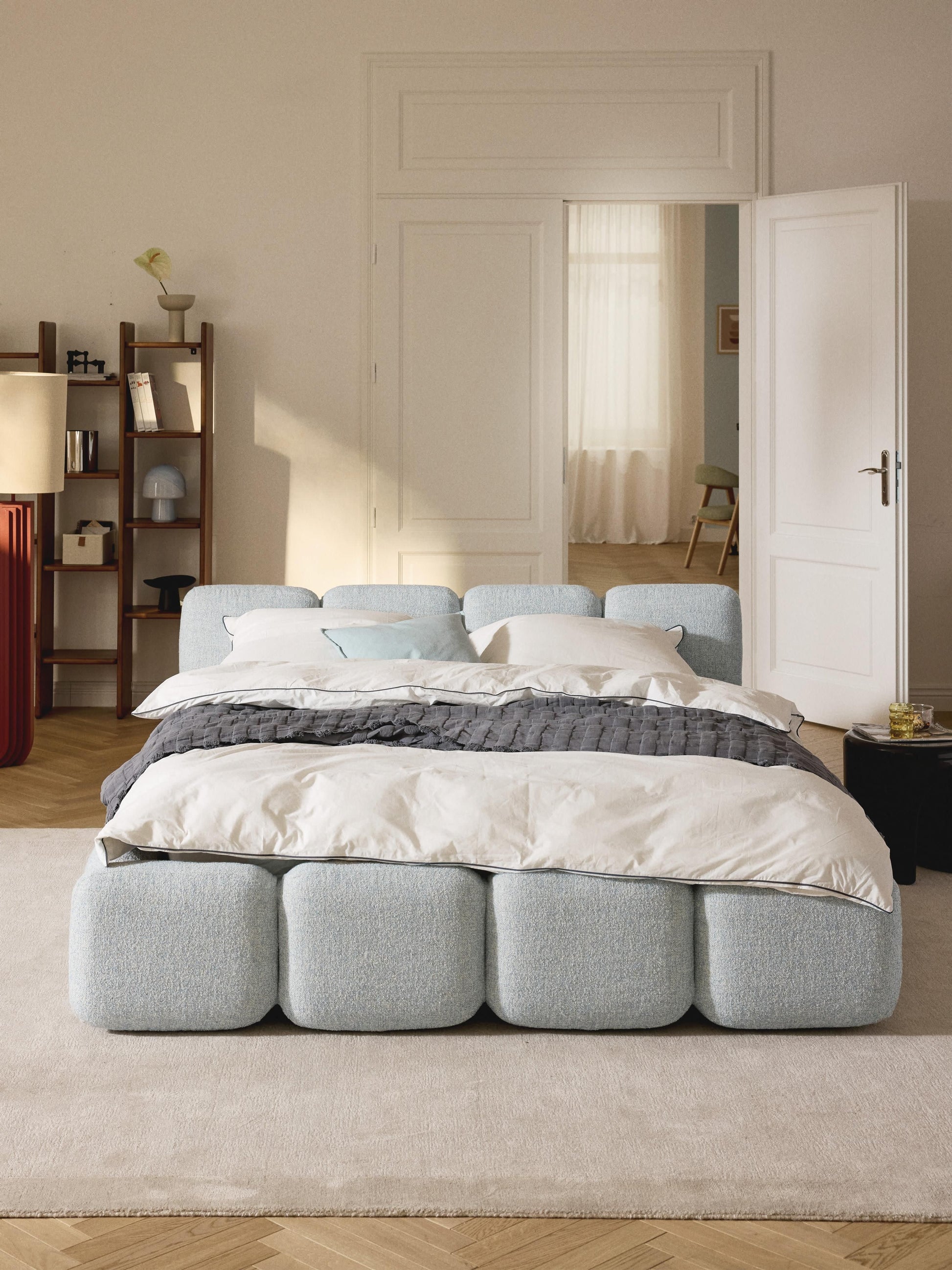 Taylbrig Bouclé Upholstered Bed