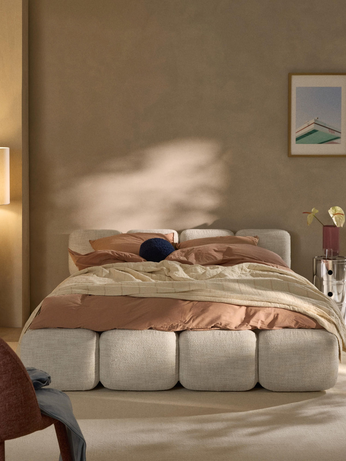 Taylbrig Bouclé Upholstered Bed