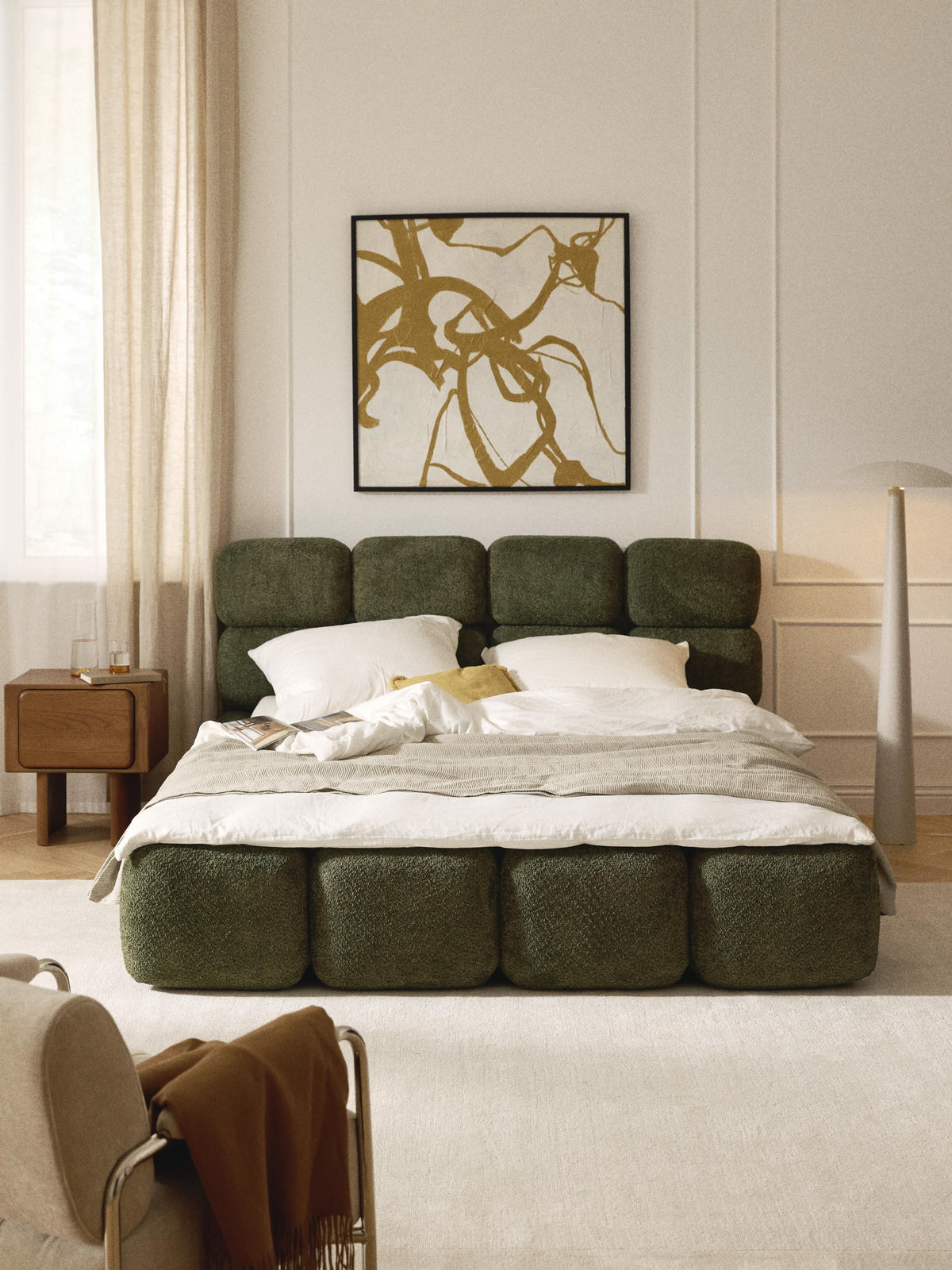 Taylbrig Teddy Bouclé Upholstered Bed
