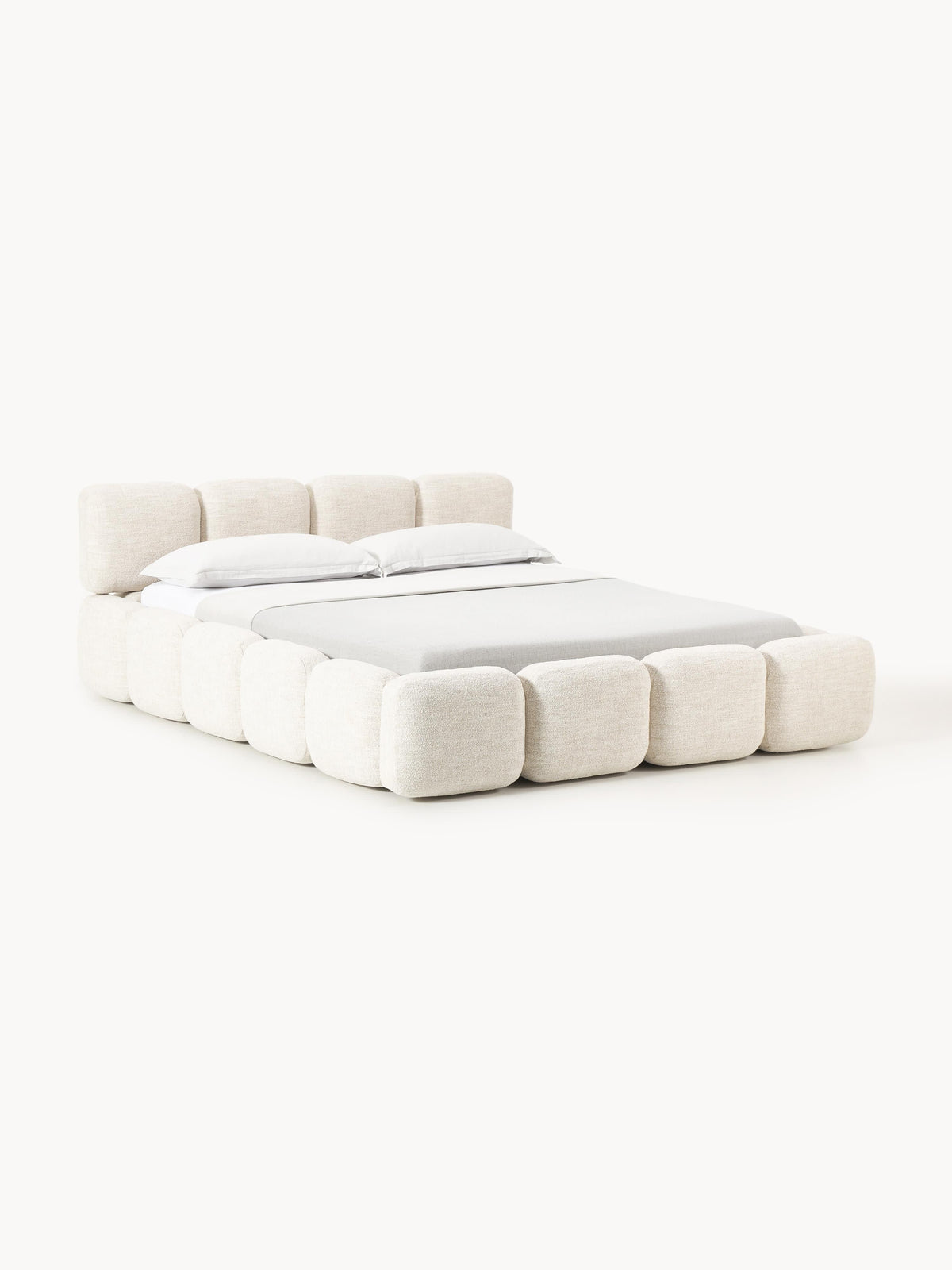 Taylbrig Upholstered Bed in Bouclé with Storage