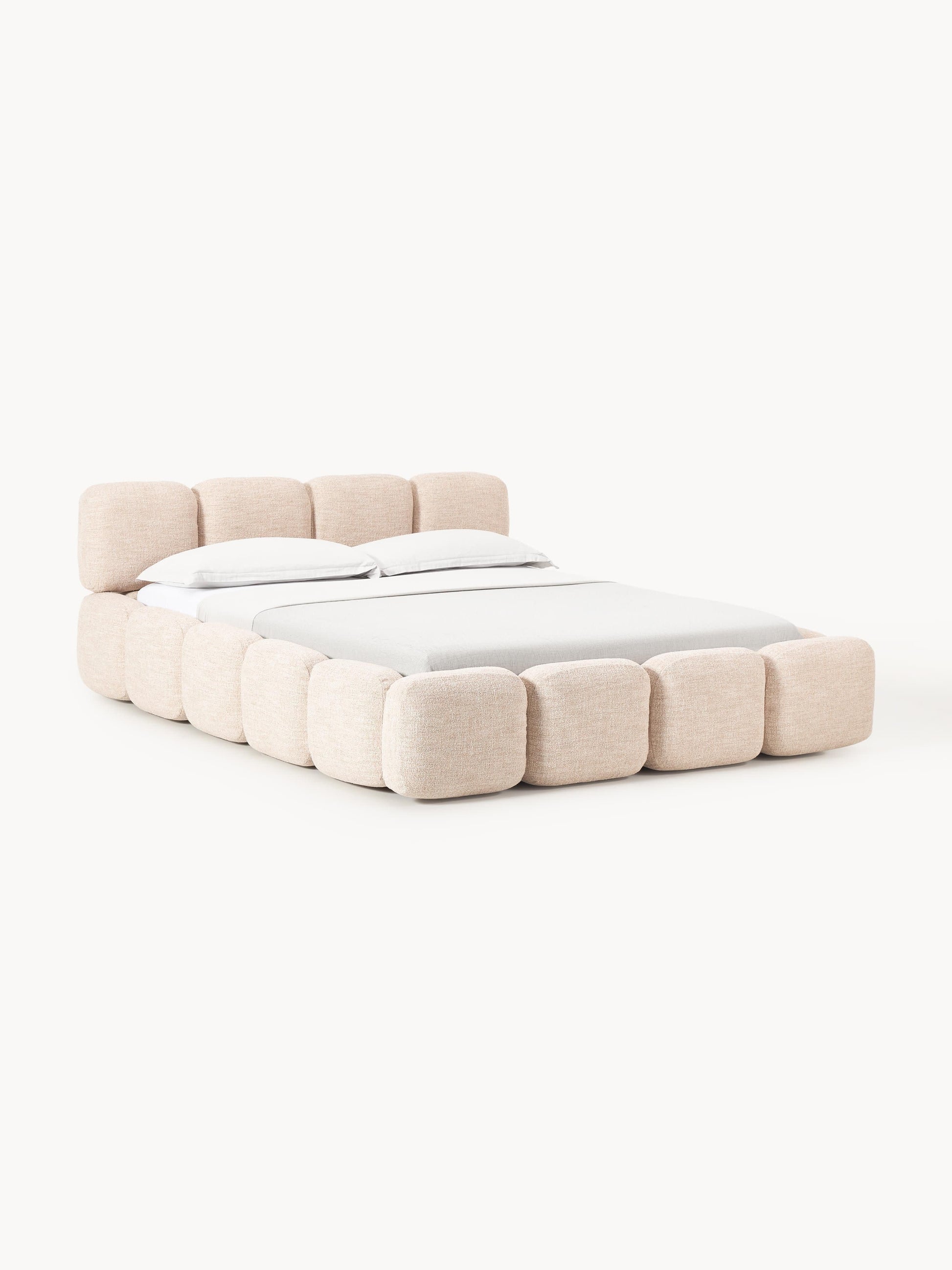Taylbrig Upholstered Bed in Bouclé with Storage