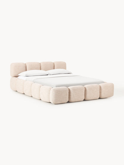 Taylbrig Upholstered Bed in Bouclé with Storage