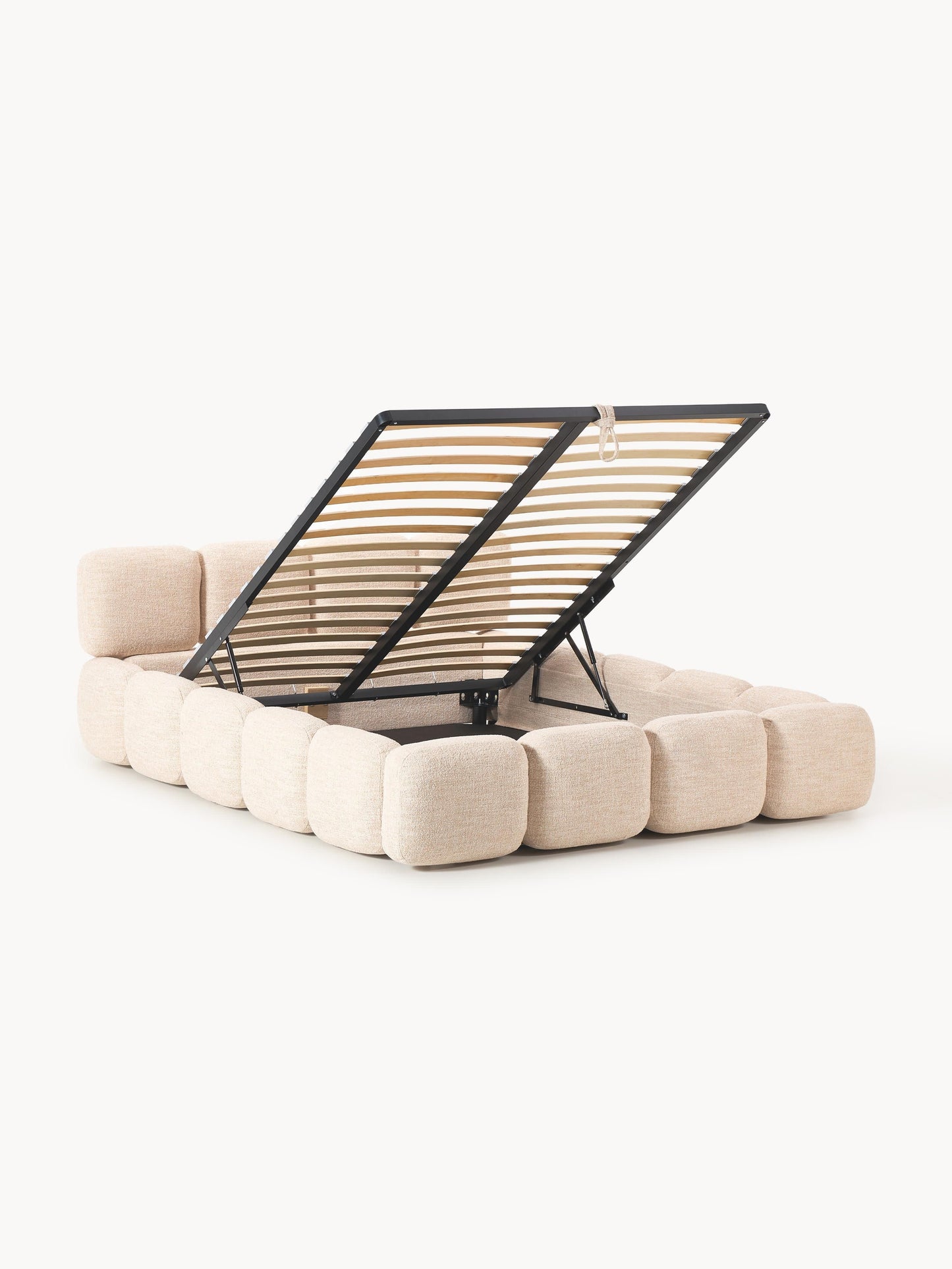 Taylbrig Upholstered Bed in Bouclé with Storage