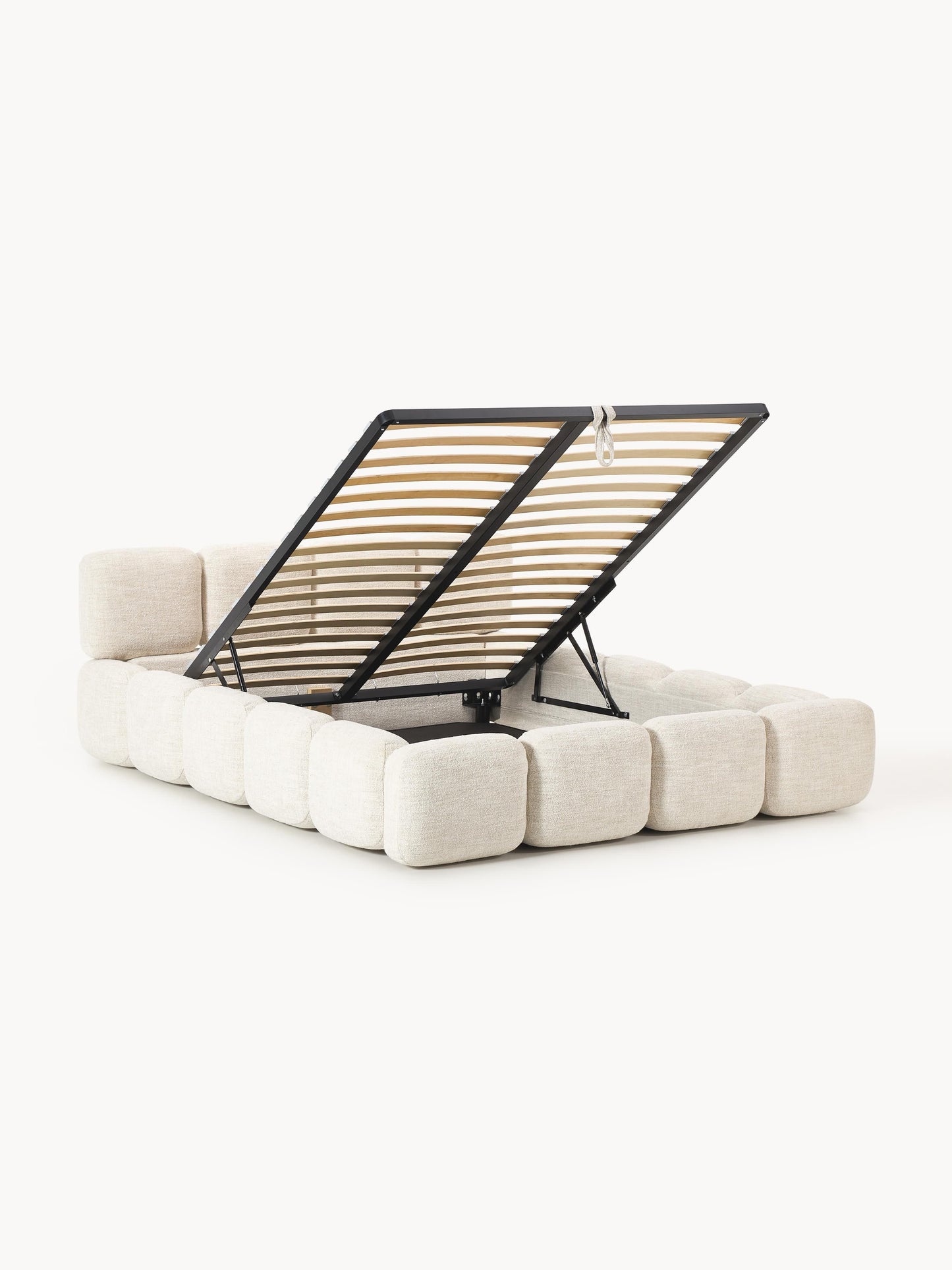 Taylbrig Upholstered Bed in Bouclé with Storage