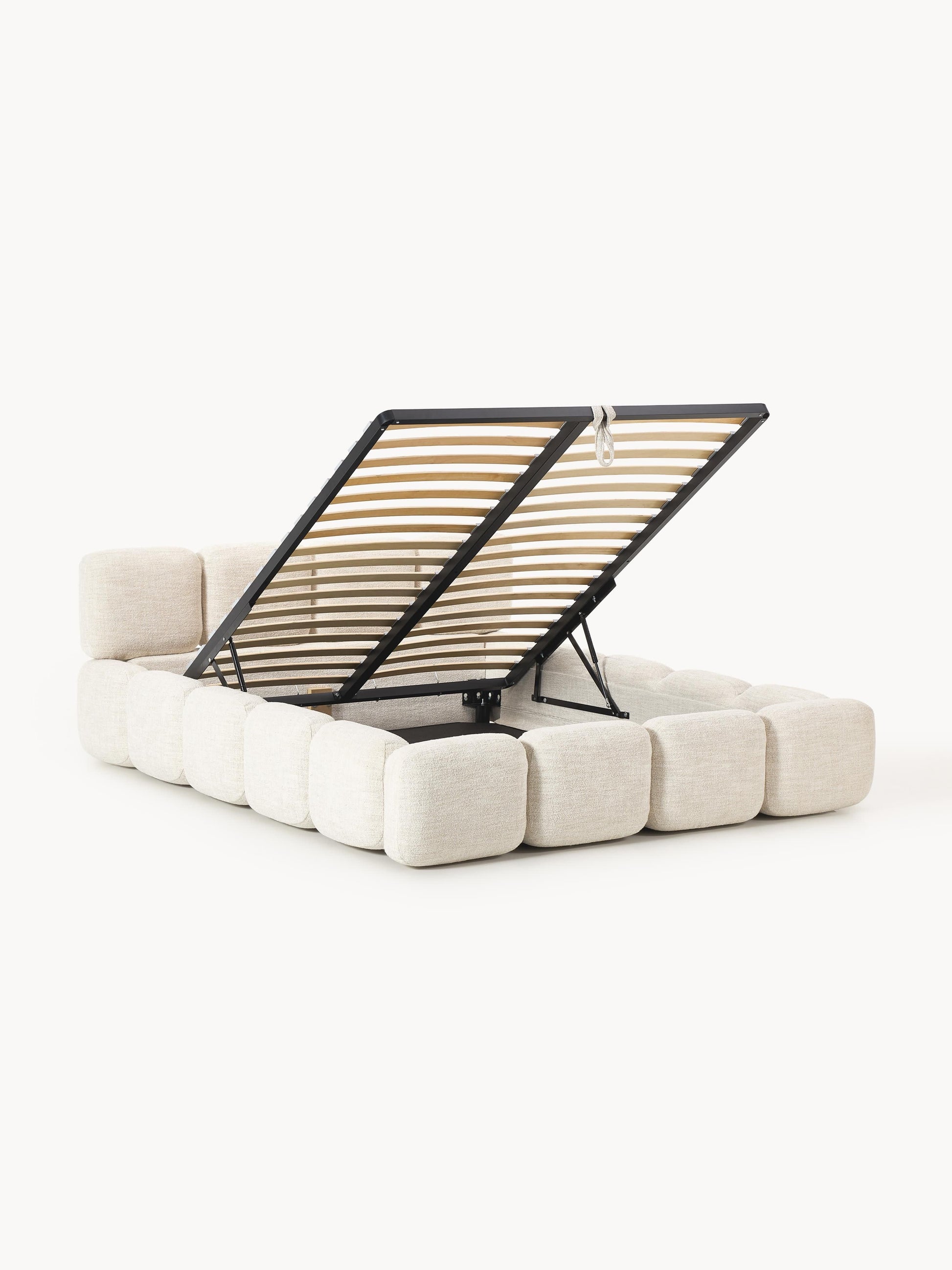 Taylbrig Upholstered Bed in Bouclé with Storage