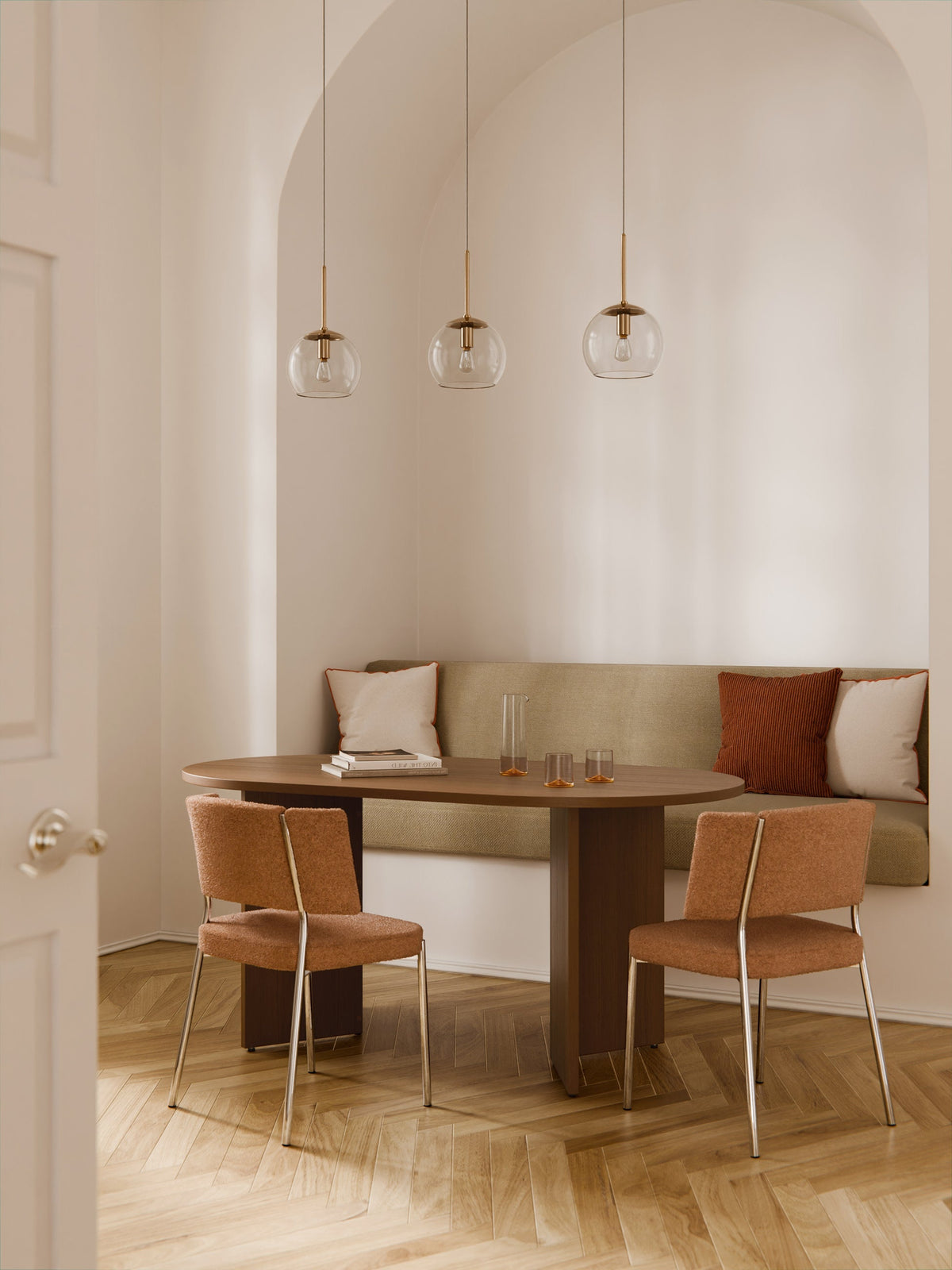 Tonquerre Wooden Oval Dining Table, in Various Sizes