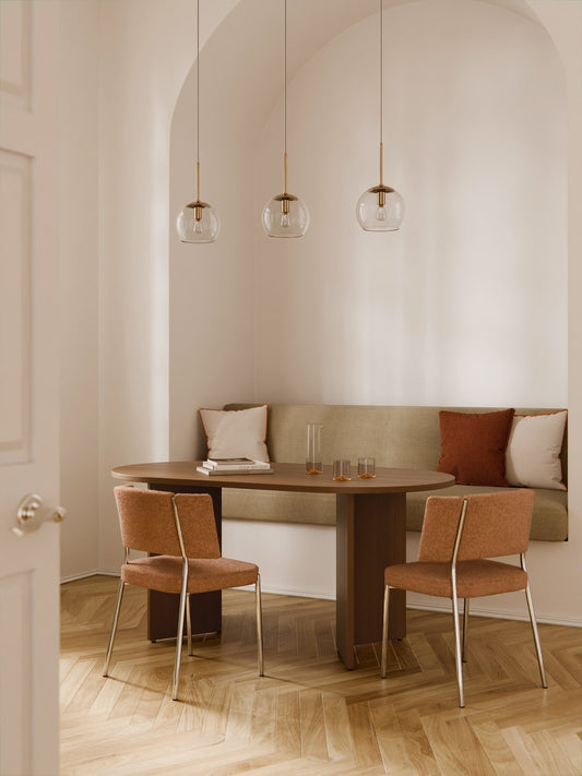 Tonquerre Wooden Oval Dining Table, in Various Sizes