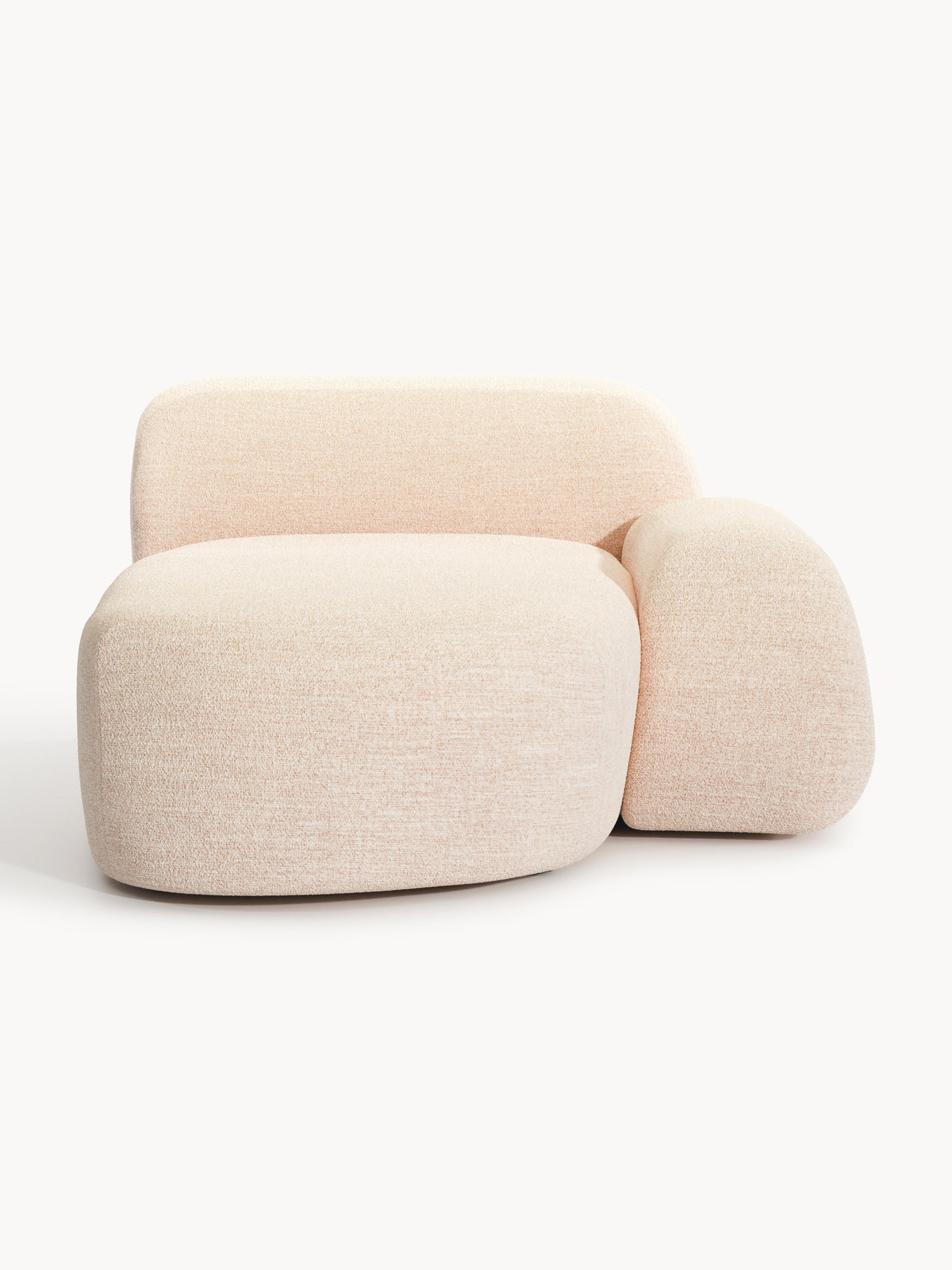 Wolskane Chaise Corner Module in Bouclé