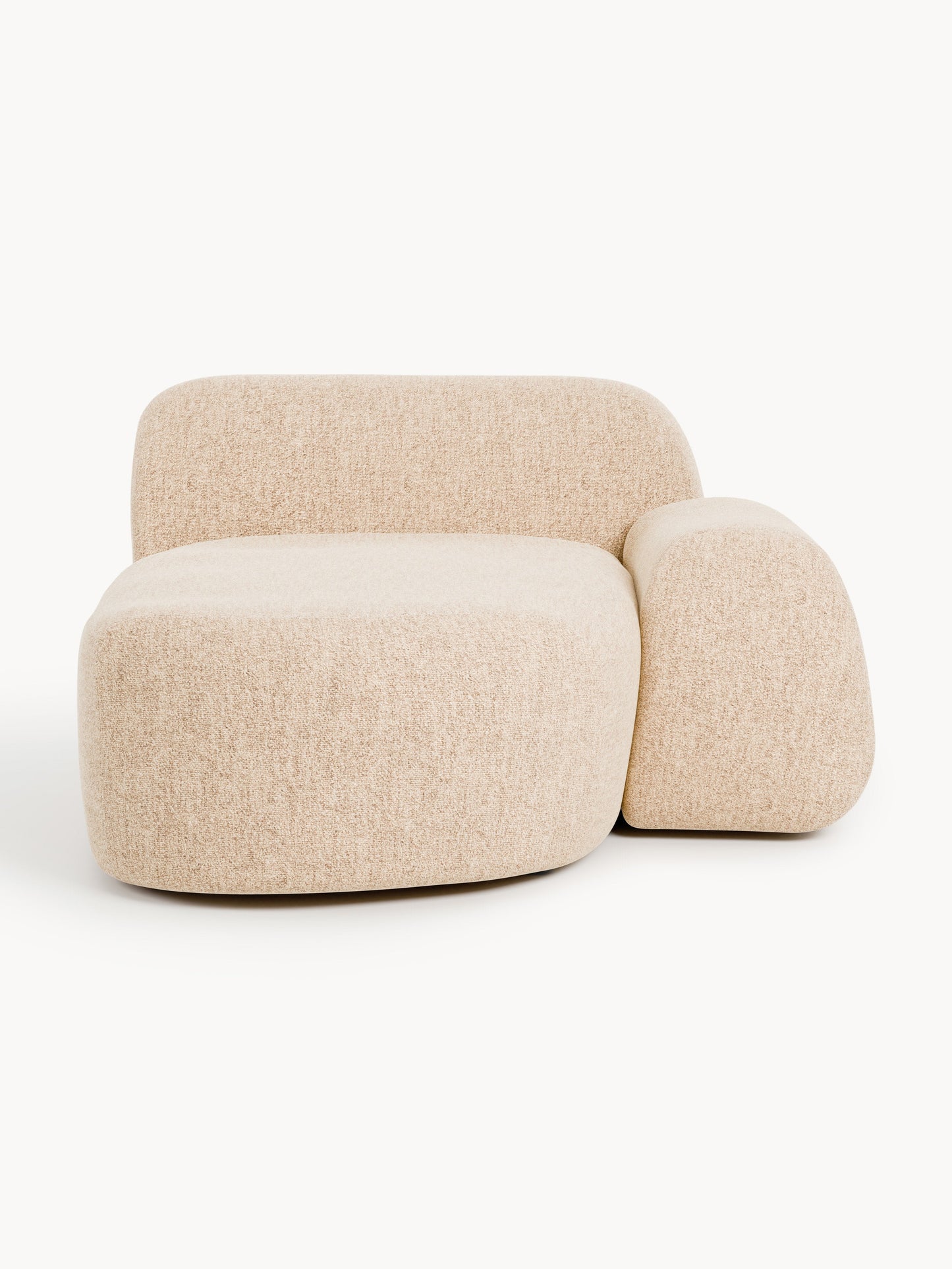 Wolskane Chaise Corner Module in Bouclé