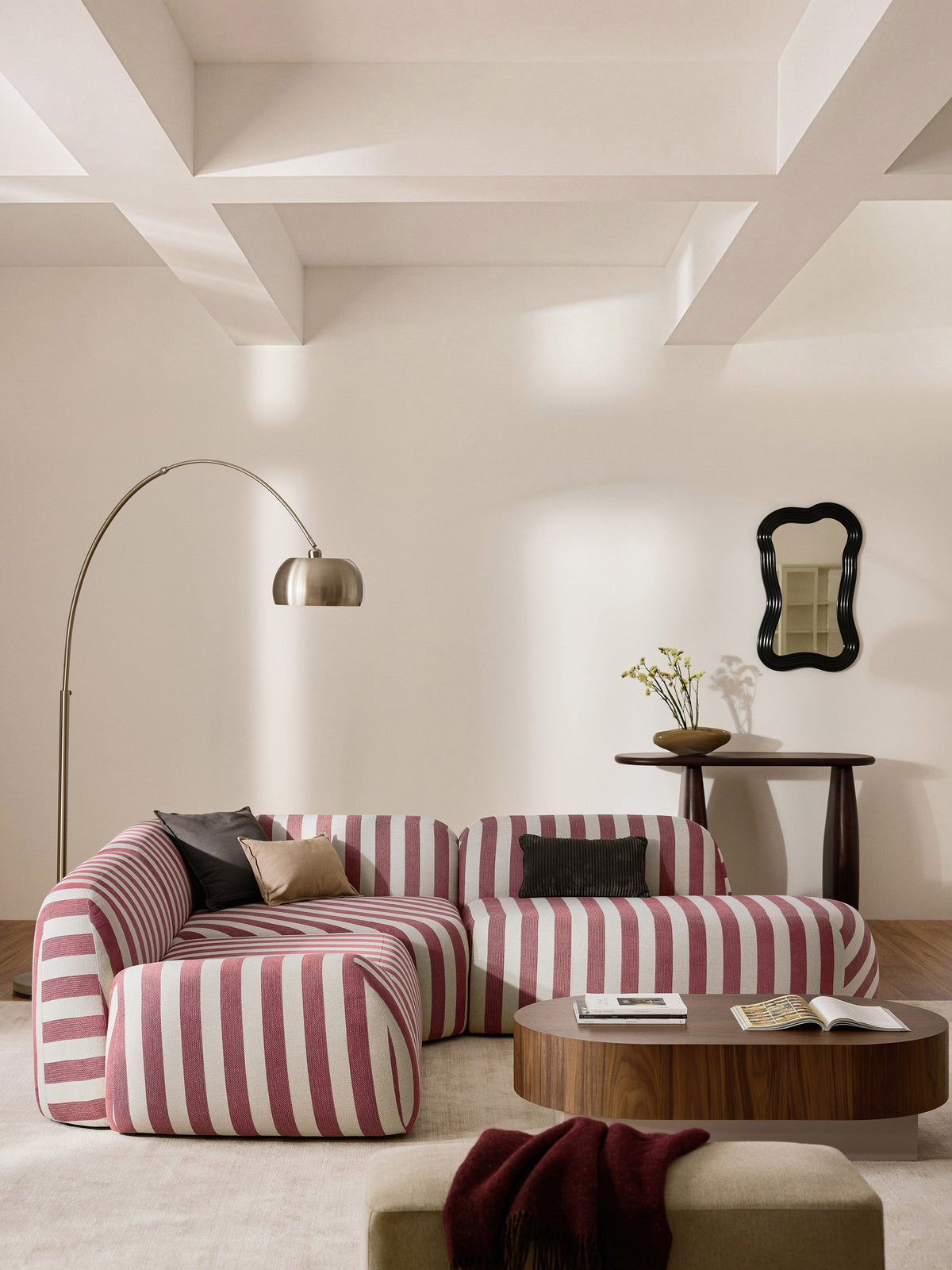 Wolskane Chaise Module, Striped