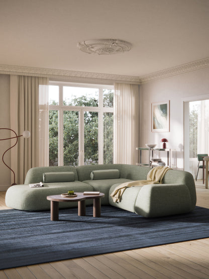 Wolskane Modular Bouclé Corner Sofa (4-Seater) with Chaise Longue