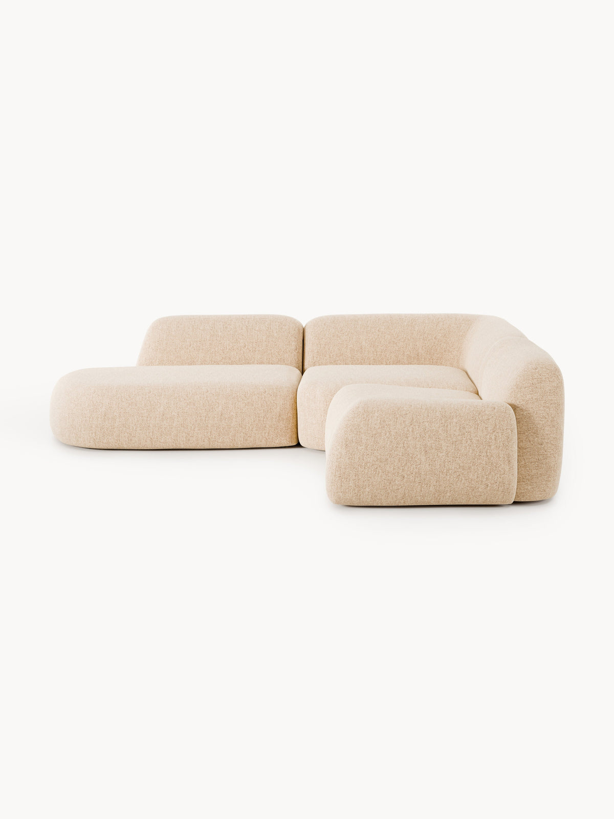 Wolskane Modular Bouclé Corner Sofa (4-Seater) with Chaise Longue
