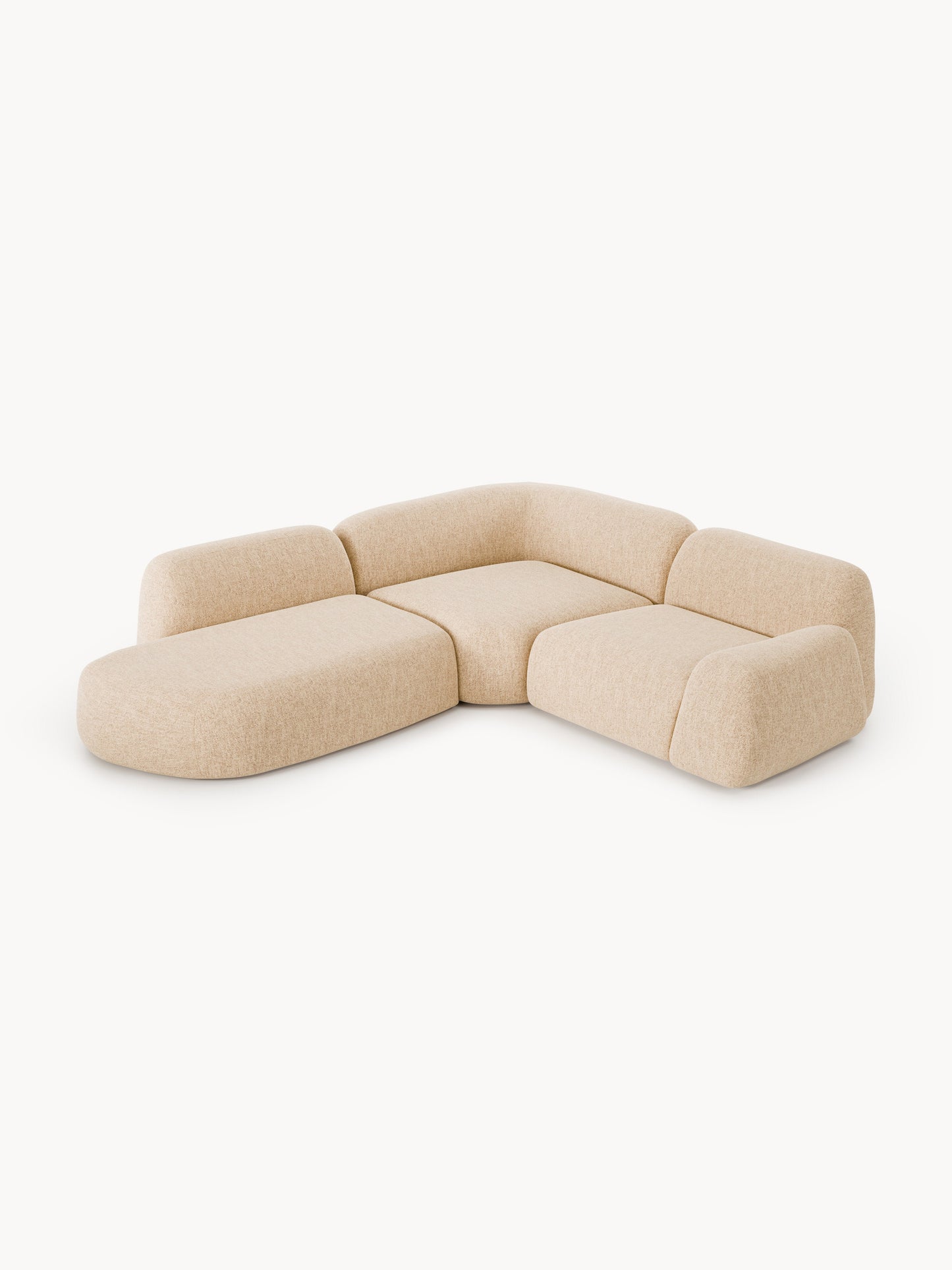 Wolskane Modular Bouclé Corner Sofa (4-Seater) with Chaise Longue