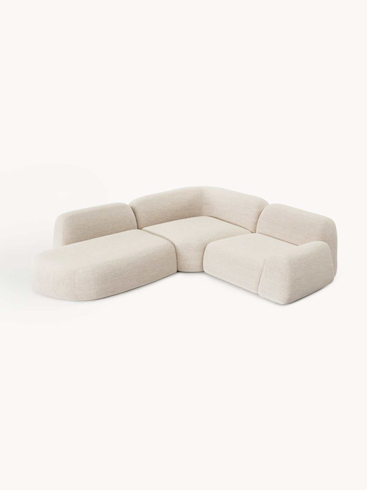 Wolskane Modular Bouclé Corner Sofa (4-Seater) with Chaise Longue