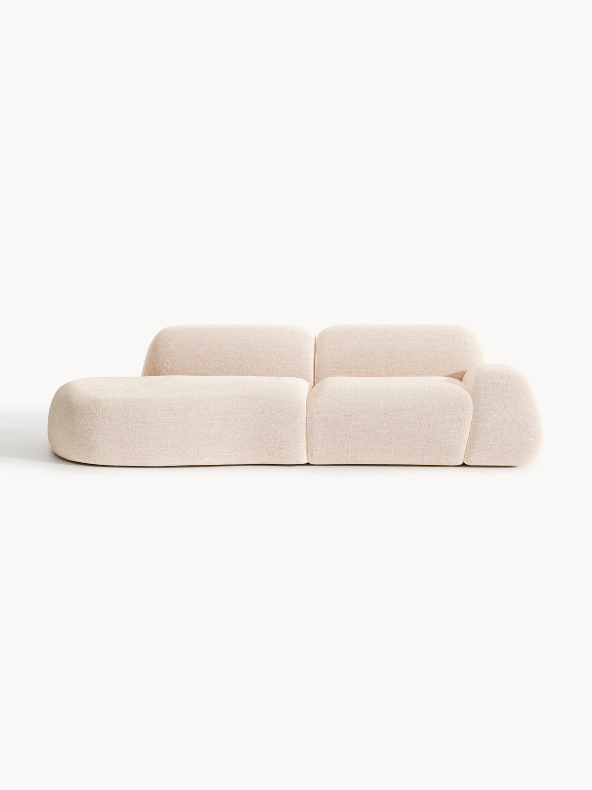 Wolskane Modular Chaise in Bouclé, 3-Seater