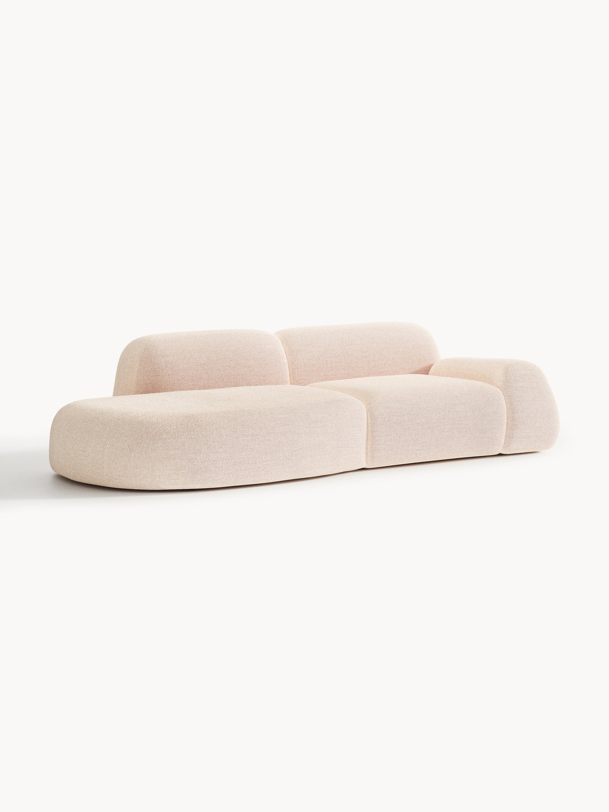 Wolskane Modular Chaise in Bouclé, 3-Seater