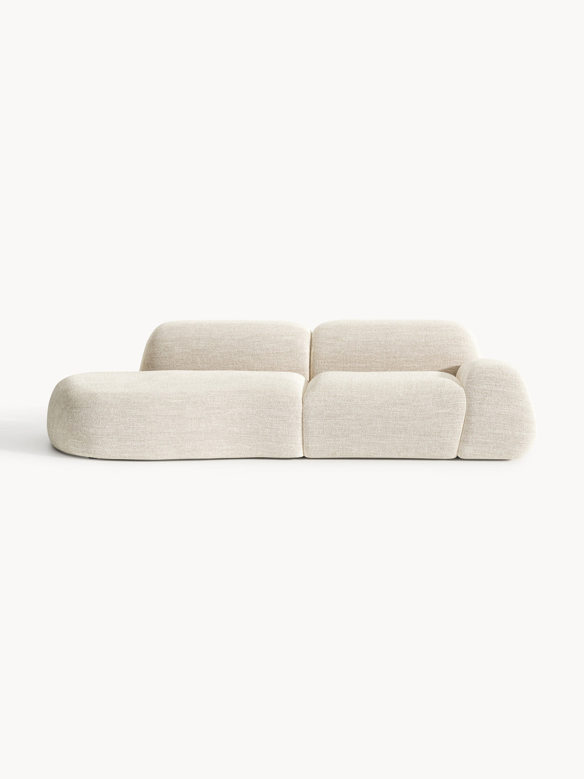 Wolskane Modular Chaise in Bouclé, 3-Seater