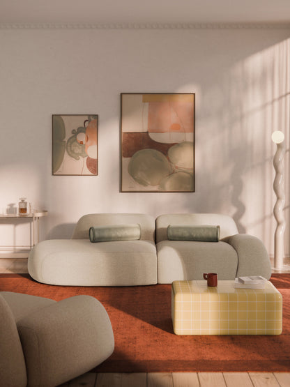 Wolskane Modular Chaise in Bouclé, 3-Seater