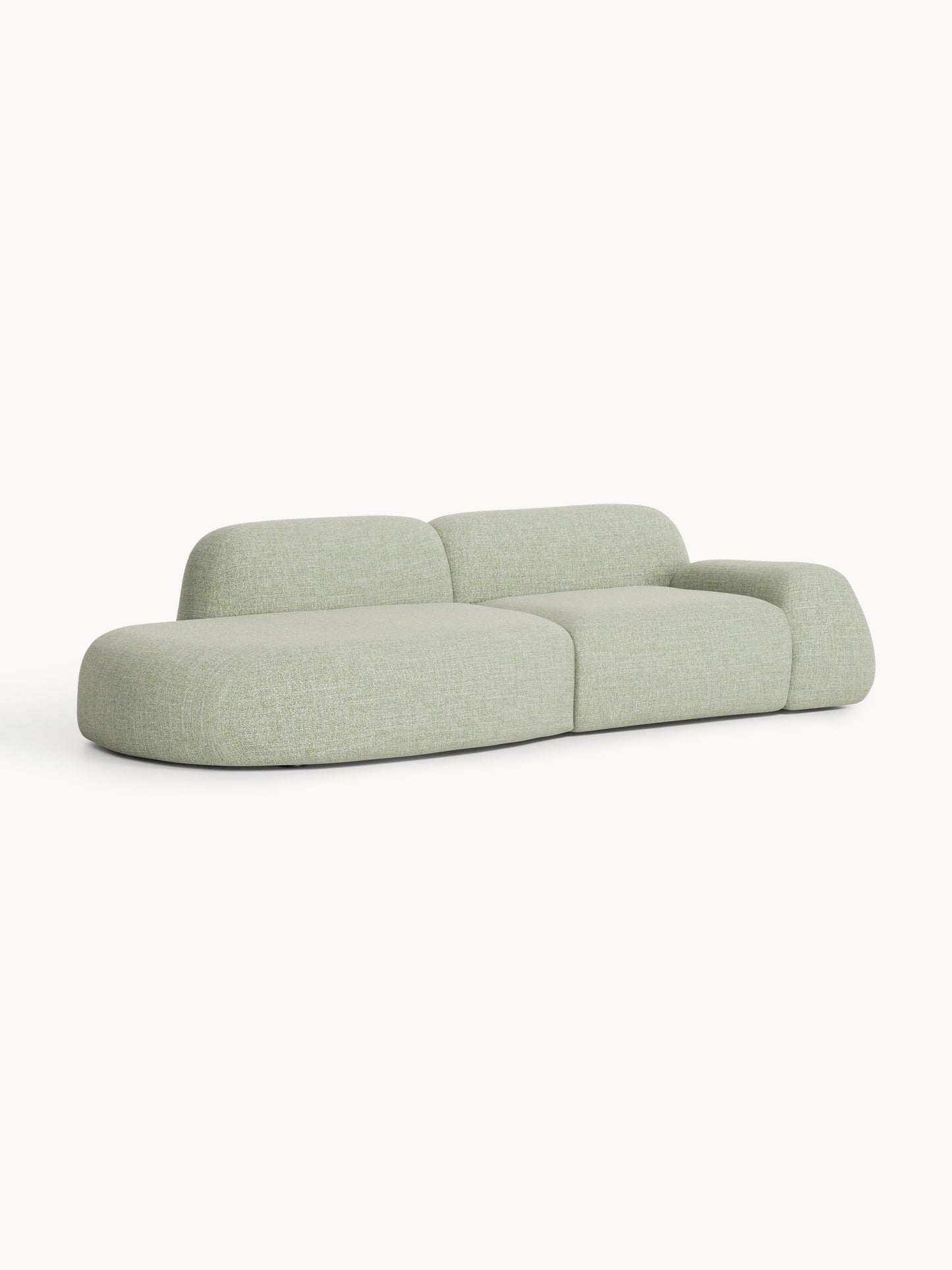 Wolskane Modular Chaise in Bouclé, 3-Seater