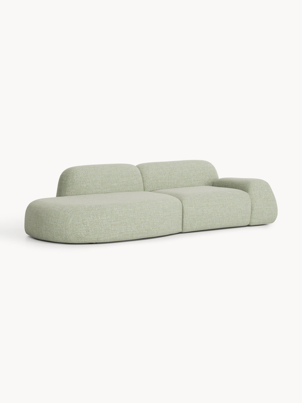 Wolskane Modular Chaise in Bouclé, 3-Seater
