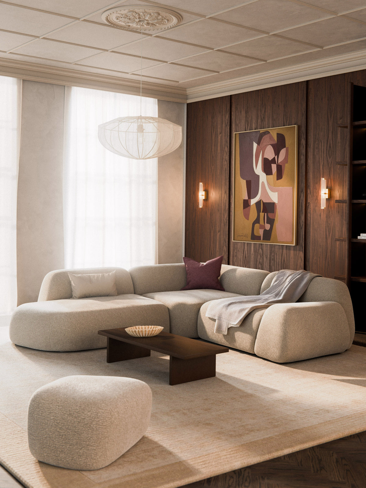 Wolskane Modular Corner Sofa (4-Seater) with Chaise Longue